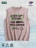 GODS GIFT PRESENT Graphic Washed Vest US Warehouse 3 Colors Cotton Tank