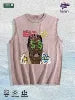 WEALTH Graphic Washed Vest US Warehouse 3 Colors Cotton Tank