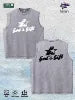 God s Gift Graphic Washed Vest US Warehouse 3 Colors Cotton Tank