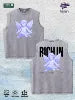 Angel & RICH in Graphic Washed Vest US Warehouse 3 Colors Cotton Tank