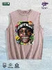 ESTAR 2024 Graphic Washed Vest US Warehouse 3 Colors Cotton Tank